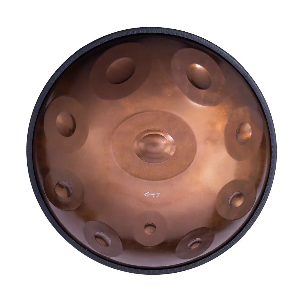 D Kurd 10 Note Stainless Steel Gold Handpan - Harmony Handpan